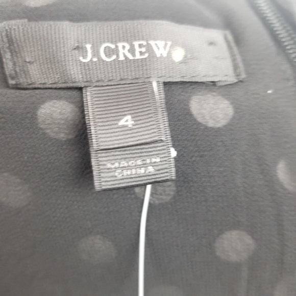 J.Crew Silk One Shoulder Bow Polka Dot Top NWT - Picture 5 of 8